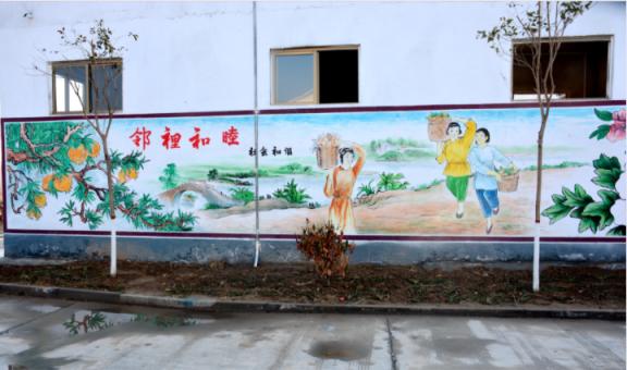 宝丰乡镇文化墙 乡风文明焕发新活力