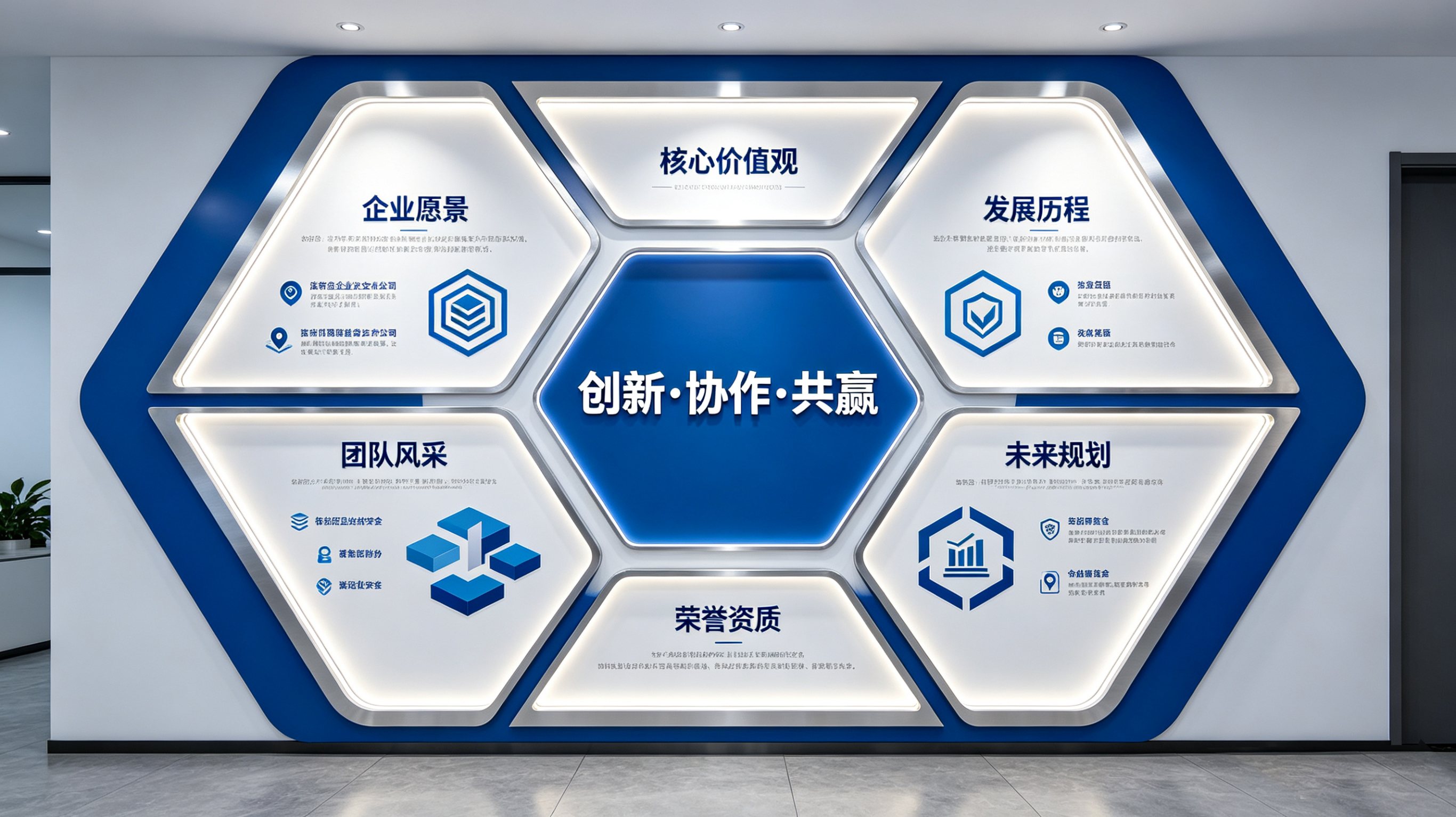 宝丰企业文化墙六边形避坑指南（新手常犯5个错误）